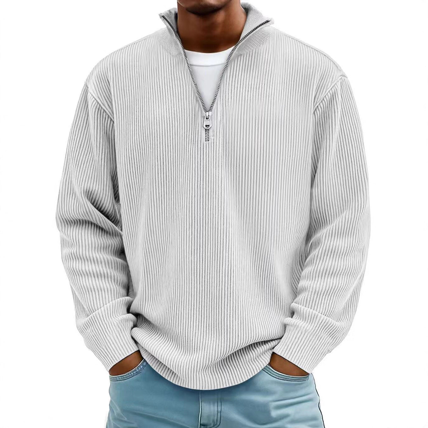 Sweater Corduroy ZipLine