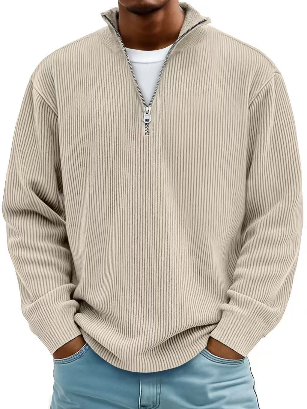 Sweater Corduroy ZipLine