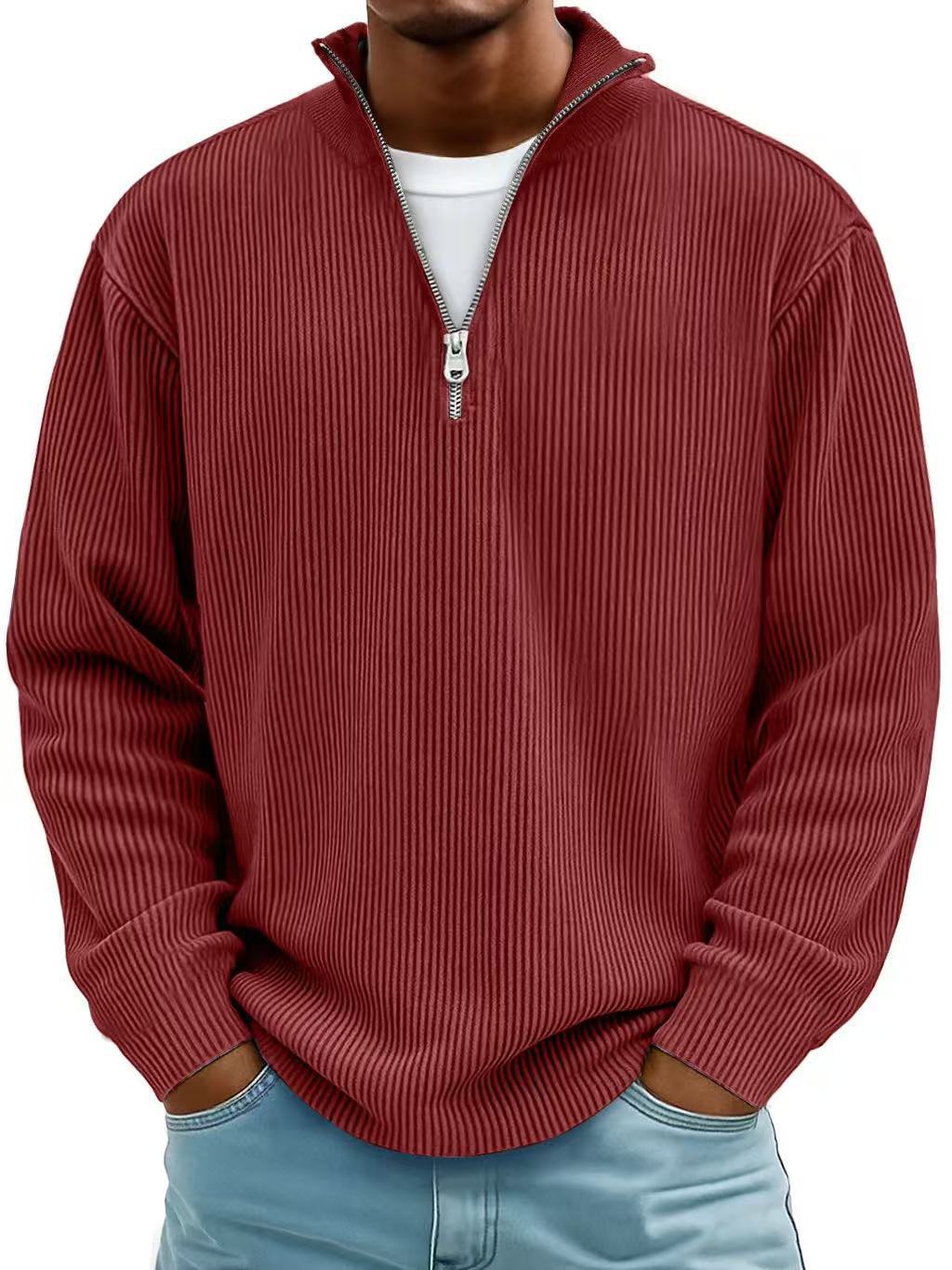 Sweater Corduroy ZipLine