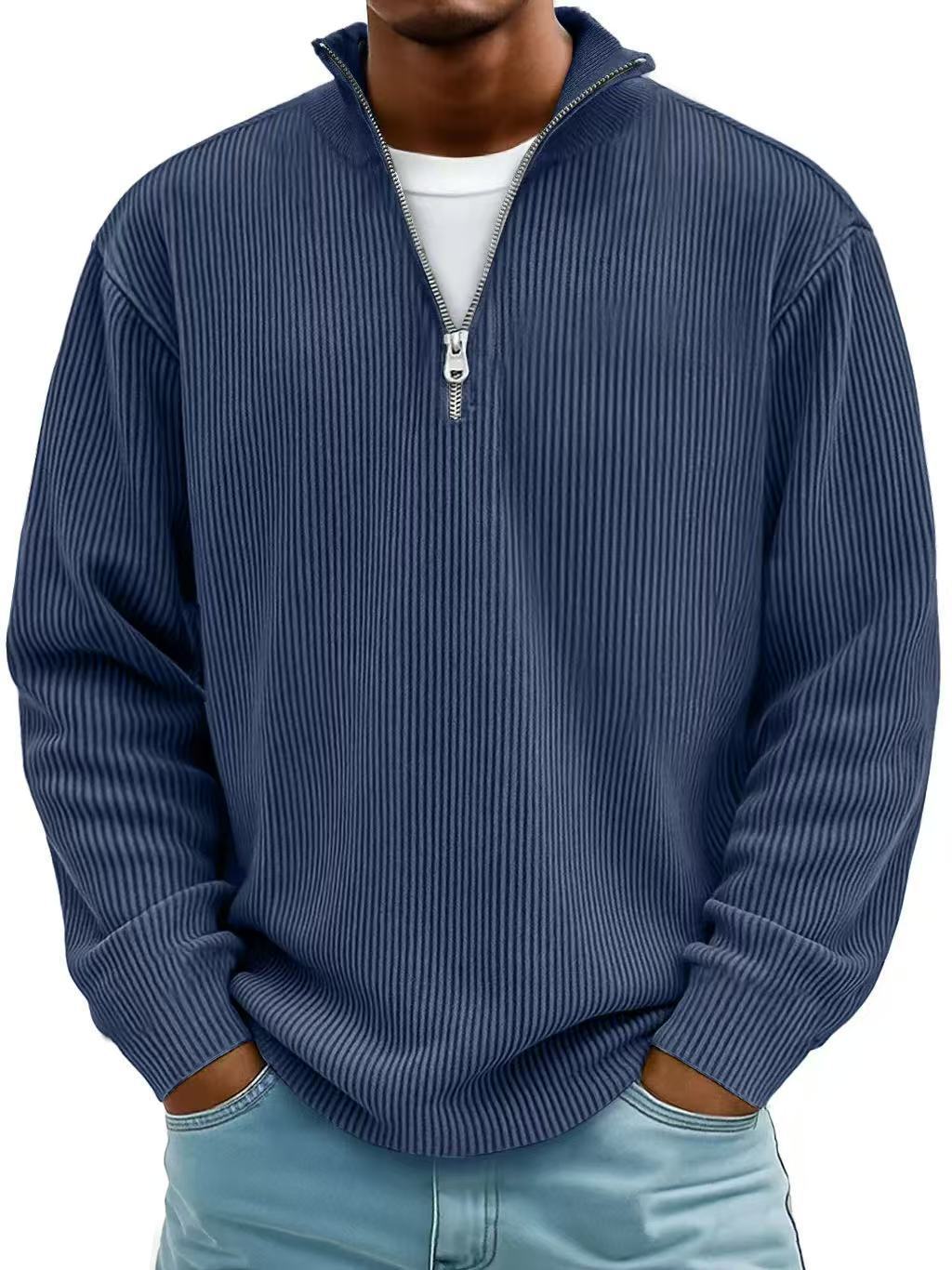 Sweater Corduroy ZipLine