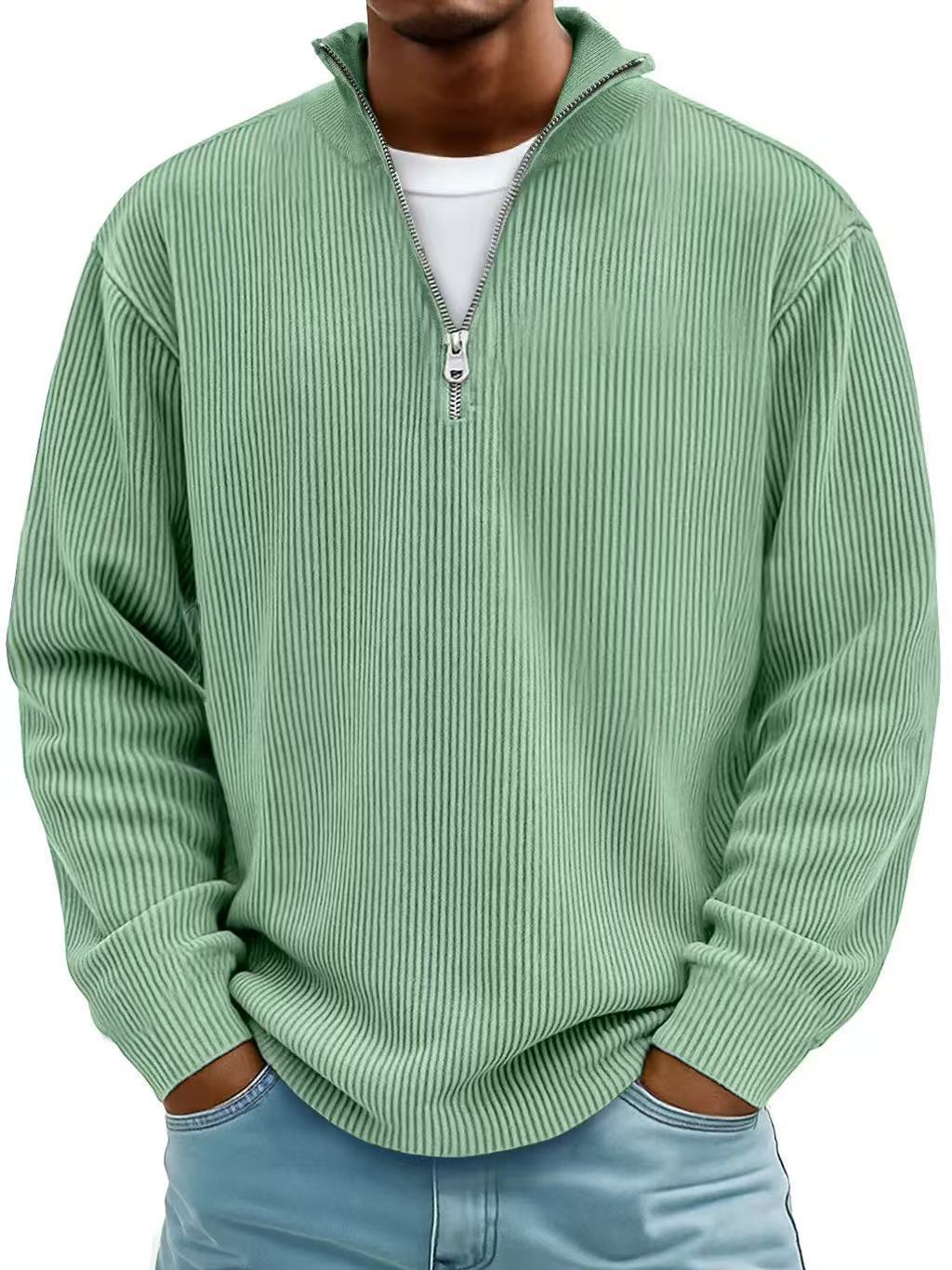 Sweater Corduroy ZipLine