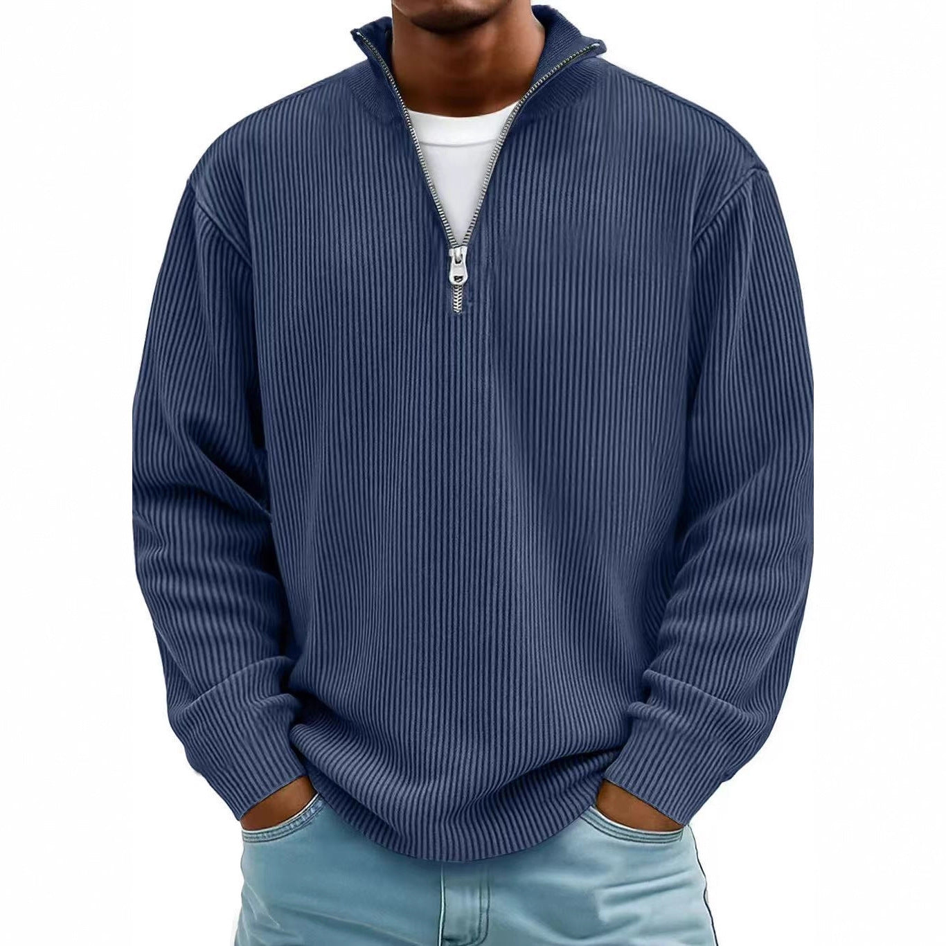 Sweater Corduroy ZipLine
